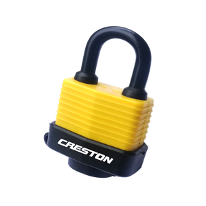 Weatherproof laminated padlock