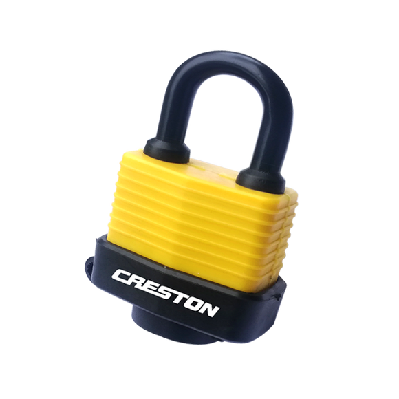 Weatherproof laminated padlock