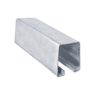Galvanized door track