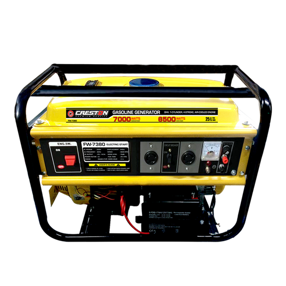 Electric-start gasoline generator