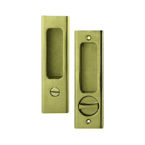 Bathroom sliding door lockset