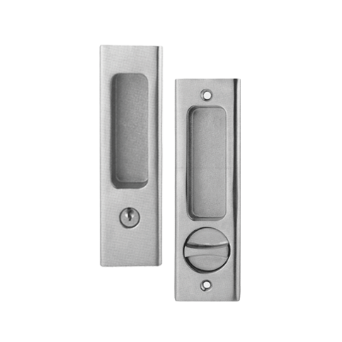 Entrance sliding door lockset