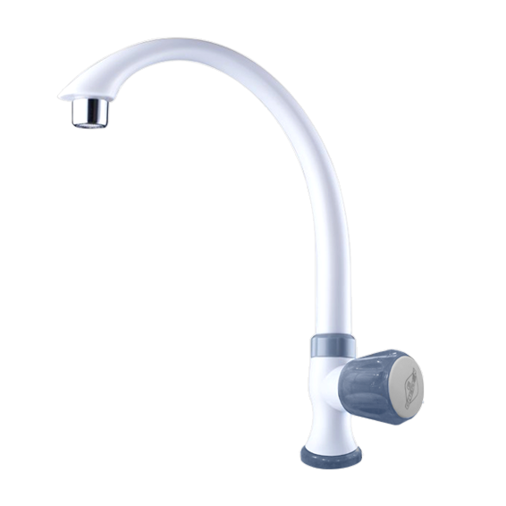 Gooseneck lavatory faucet