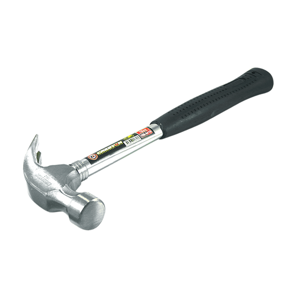 Shop Iron 16 Oz Claw Hammer - Textured Grip, Fiberglass Shock-Absorbing Handle, Cast Iron Head