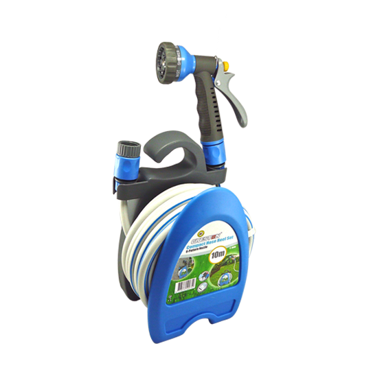Portable hose reel set