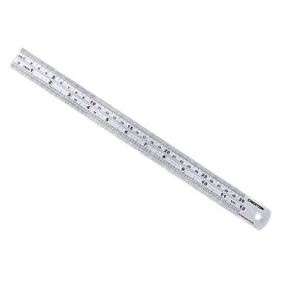 Stainless steel ruler