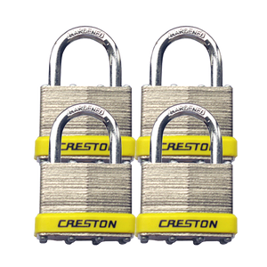 Laminated steel padlock set