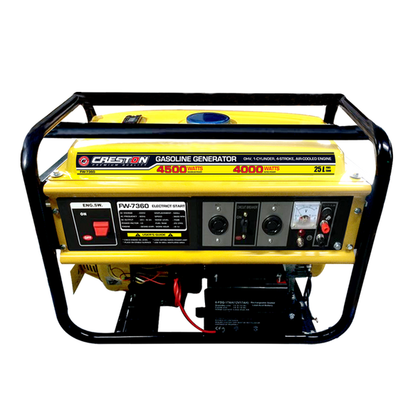 Electric-start gasoline generator