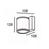 LED wall light