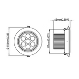 LED downlight 7W